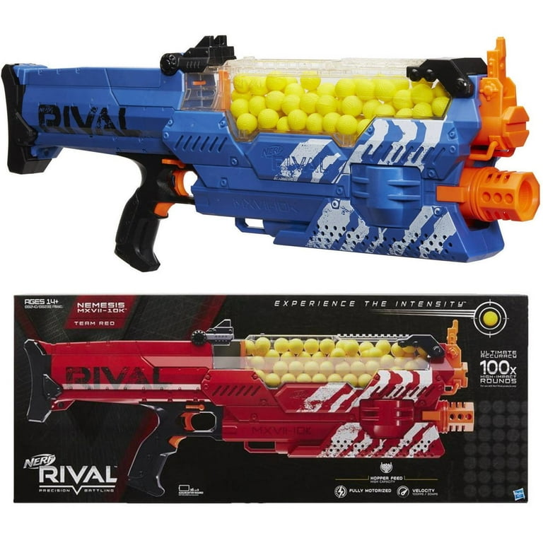 ナーフ ライバル ネメシス 青 Nerf Rival Nemesis MXVII-10K, Fully Motorized Blue Blaster