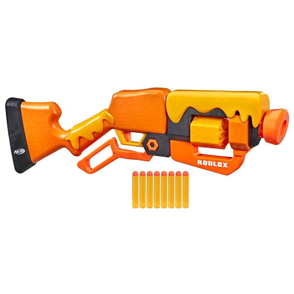 Nerf Roblox Adopt Me!: BEES! Lever Action Blaster, 8 Nerf Elite Darts, Code To Unlock In-Game Virtual Item - image 1 of 6