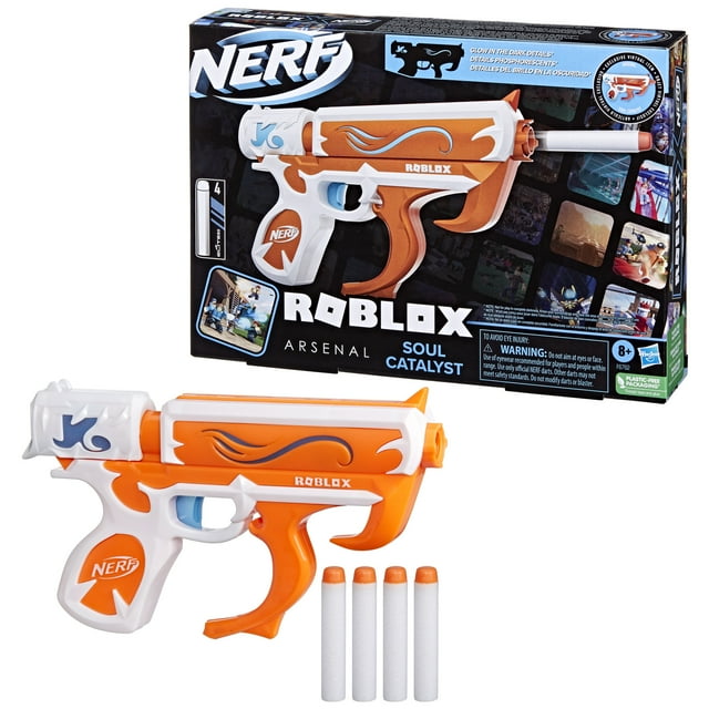 Nerf Roblox Arsenal Soul Catalyst Dart Blaster, Includes Code to