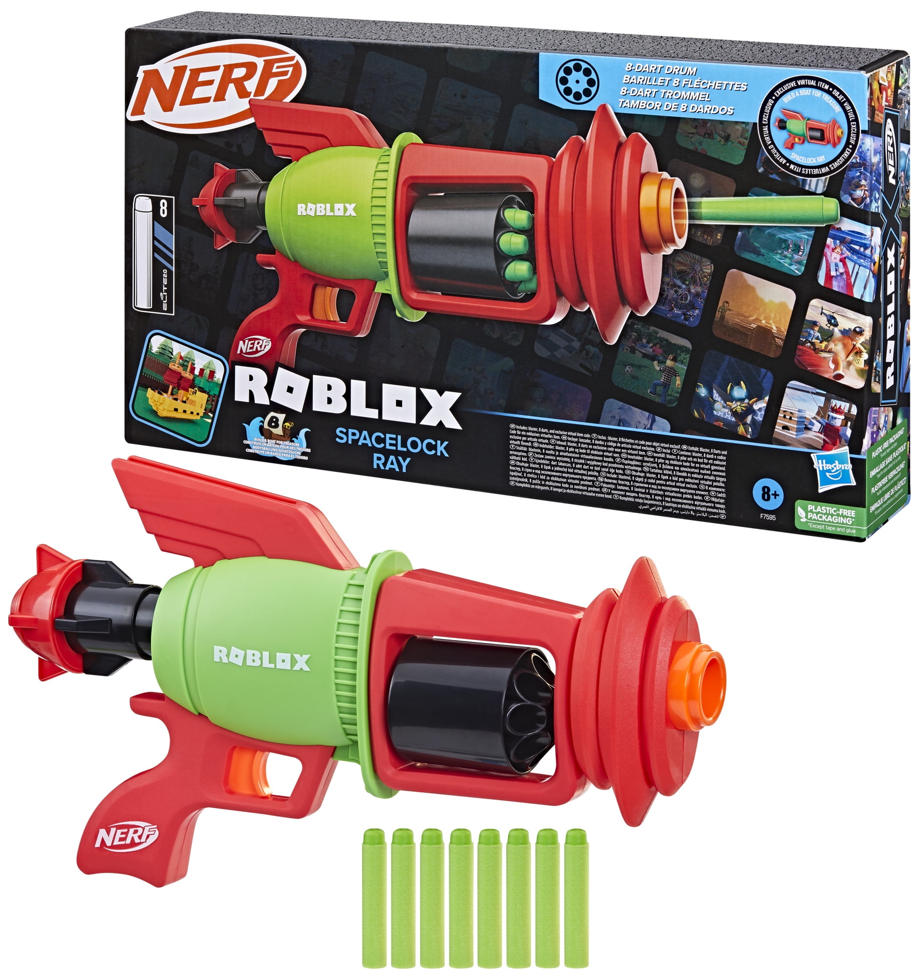 Nerf Roblox Blaster: Build A Boat For Treasure Spacelock Ray with 