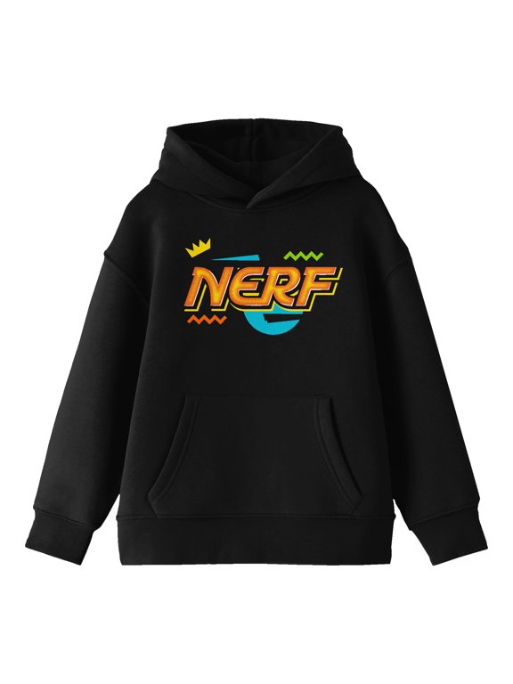 Nerf Shapes Youth Black Hoodie-XS