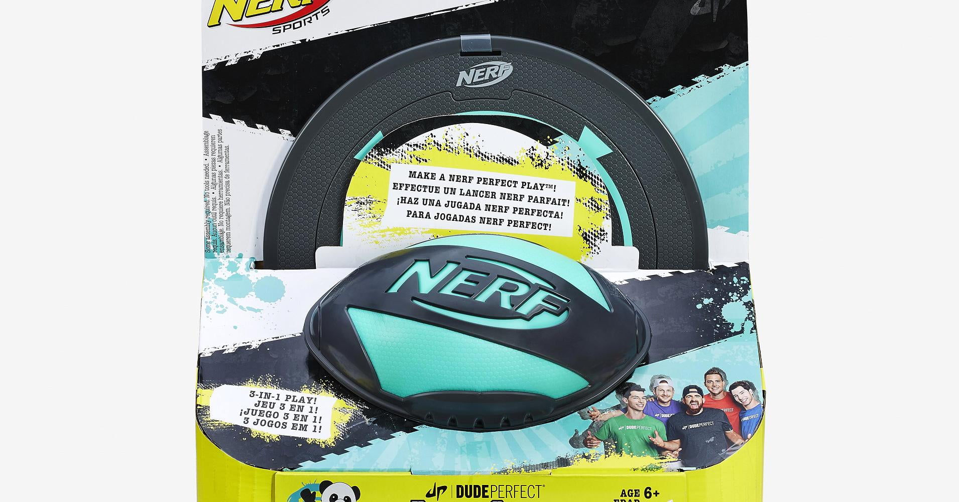 Nerf Sports Dude Perfect PerfectSmash Football, for Kids Ages 6 and Up