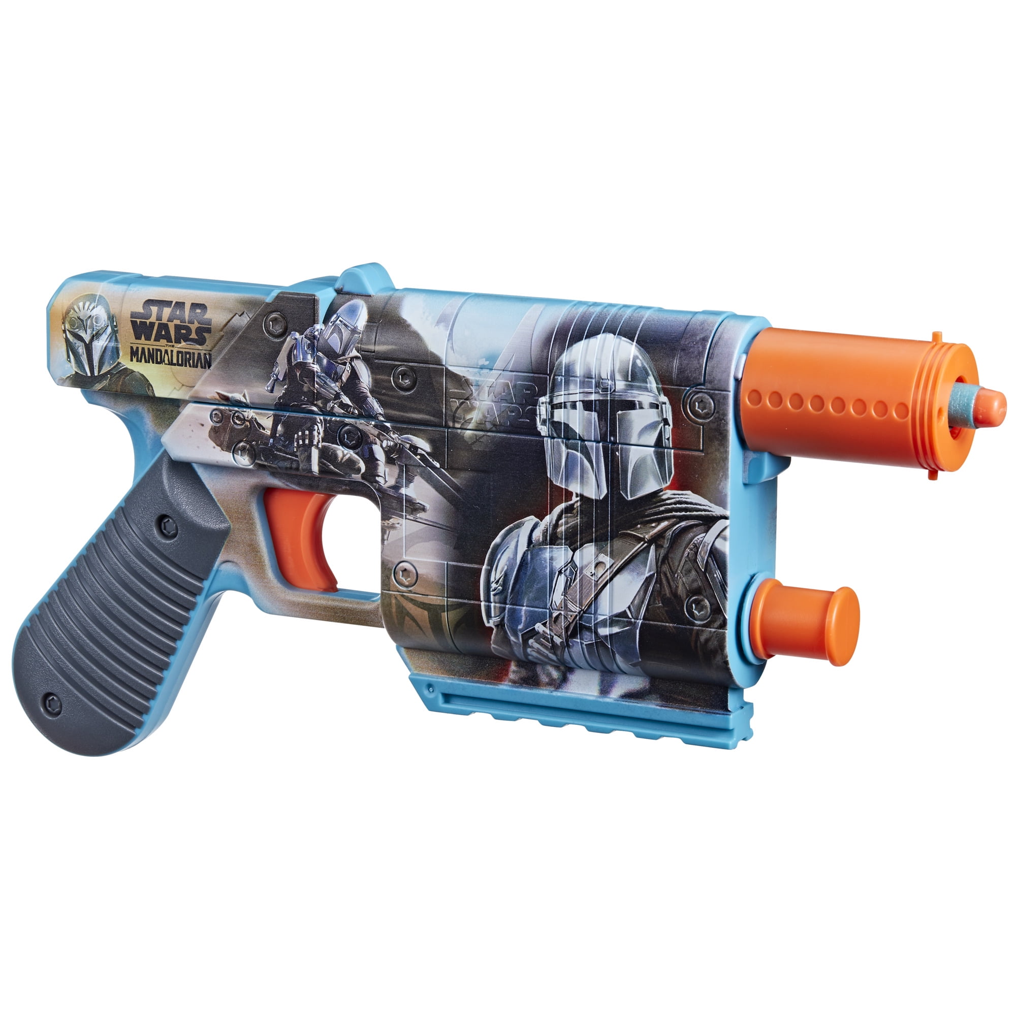 Nerf Star Wars The Mandalorian Dart Blaster, 12 Nerf Elite Darts, Ages 8+