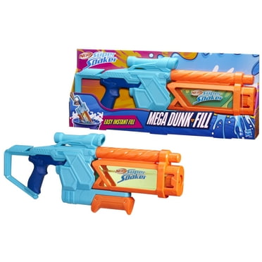 Nerf Super Soaker Mega Dunk-Fill Water Blaster, Instant Refill Tank, 33.9 Fluid Ounce Tank, Water Toys, Birthday Gifts for Kids, 6+