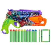 Nerf Teenage Mutant Ninja Turtles Dart Blaster, 10 Elite Darts Kids Toys for Outdoor Summer Games Ages 8 and Up
