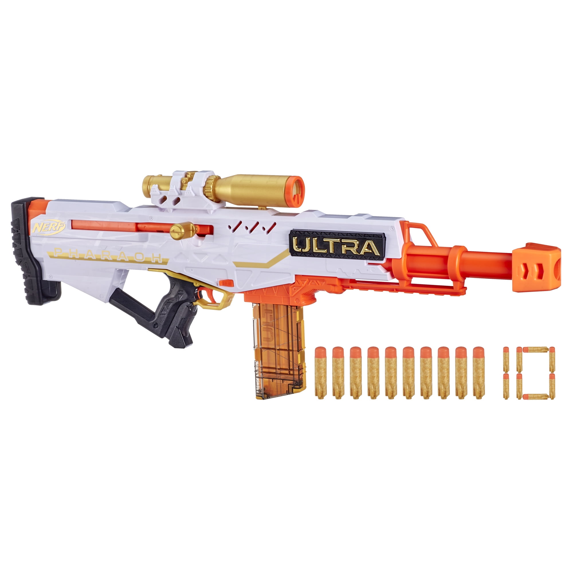 NERF ナーフ ウルトラ ファラオ トイガン ULTRA PHARAOH Nerf Ultra Pharaoh Gold Accents Blaster - Includes 10-Dart