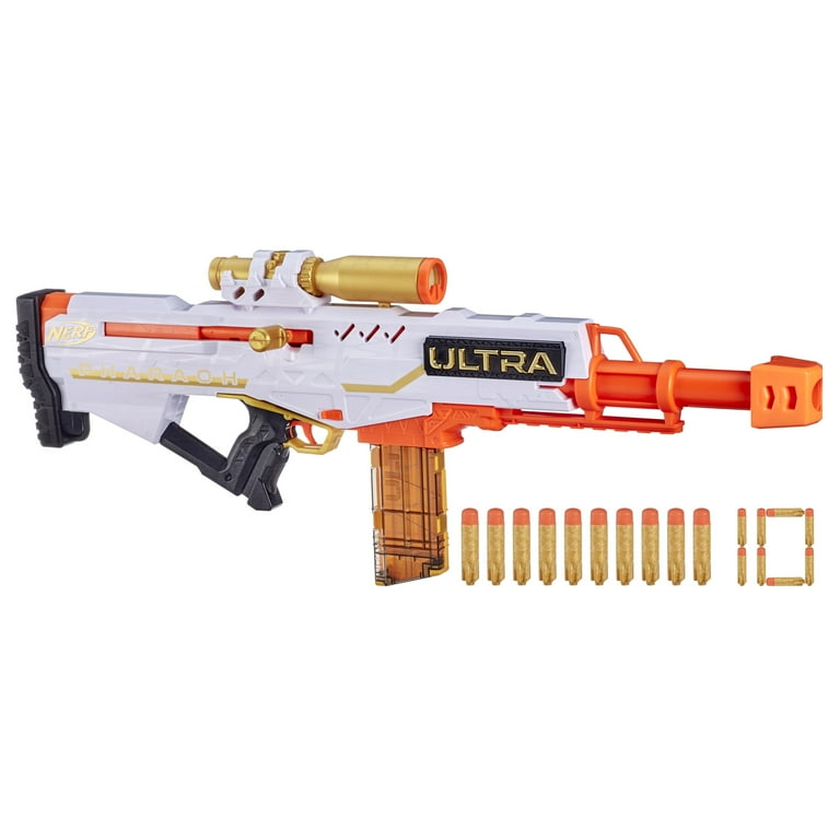 NERF ULTRA ファラオ&ストライク Nerf Ultra Pharaoh Gold Accents Blaster - Includes 10-Dart Clip