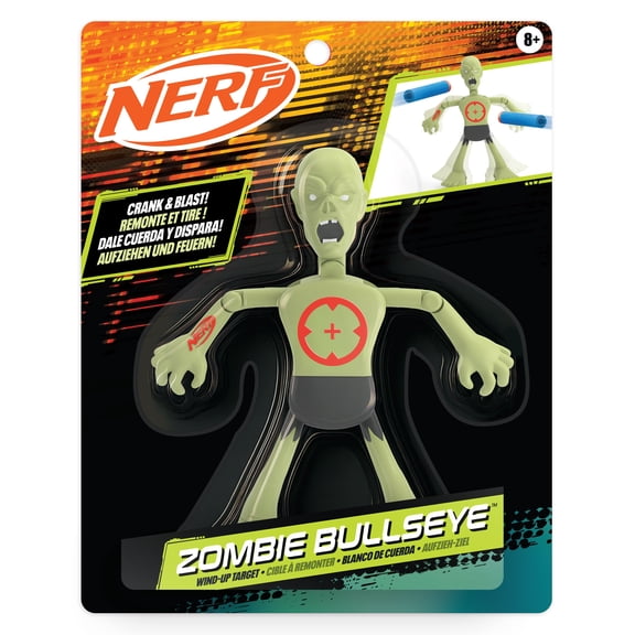NERF Zombie Bullseye Wind Up Target - Rebel Ops Edition