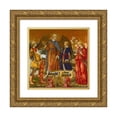 thumbnail image 1 of Neri di Bicci 20x21 Gold Ornate Framed and Double Matted Museum Art Print Titled - Tobias and Three Archangels (1471), 1 of 4