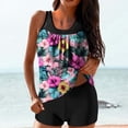 thumbnail image 1 of Nerohusy 2 Piece Swimsuits for Women with Shorts Floral Print Tank Top Hawaiian Bathing Suit Vacation Beach Bohemian Tankini Swimwear Sets,Multicolor,M, 1 of 6