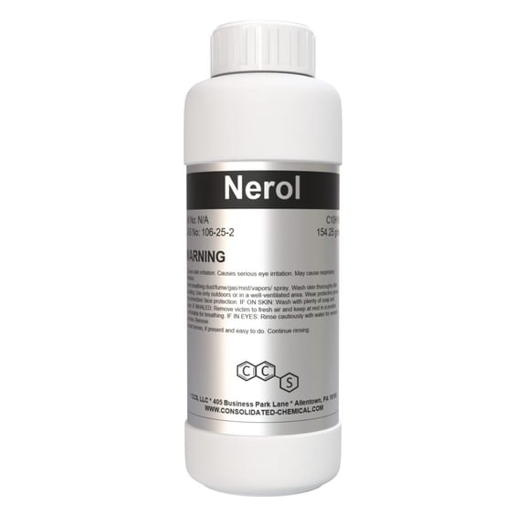 Nerol | High-Purity Fragrance & Flavor Ingredient - 100mL (3.3 Fl Oz)