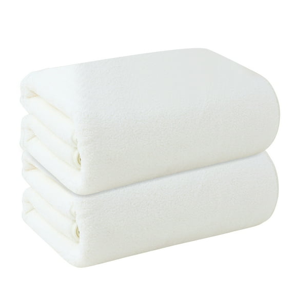 Nerooy Bath Towels Pack of 2(27'' x 54'') - Soft Feel, Highly Absorbent, Quick Drying Microfiber for Body, Sport, Yoga, SPA, Fitness