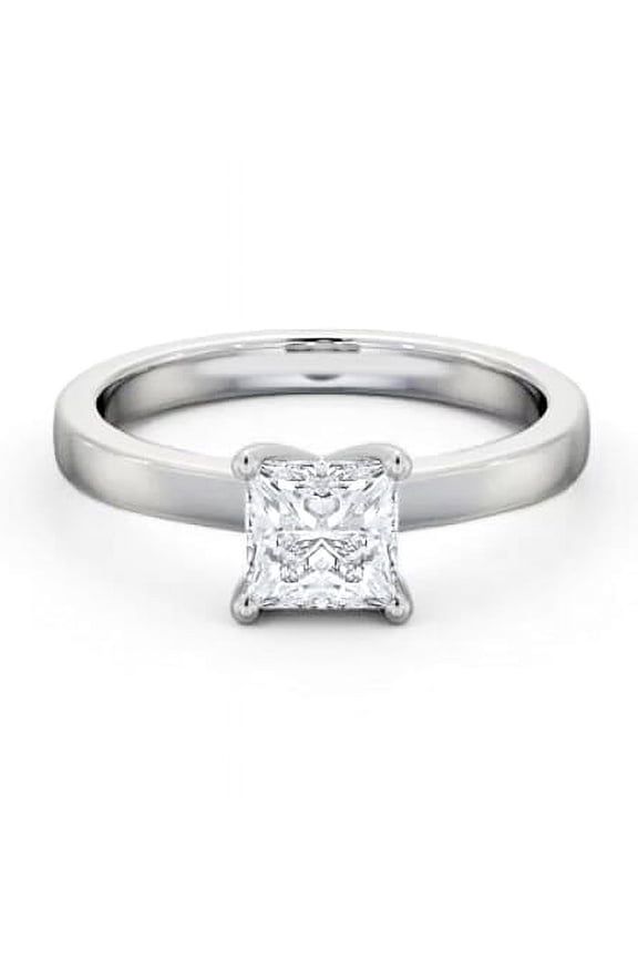1.8 Ct Princess Cut Diamond Rings for Gift - 14K White Gold Plated Anniversary Rings - Engagement Wedding Solitaire Rigs for Women's - Promise Wedding Gifts - Christmas Special Gifts
