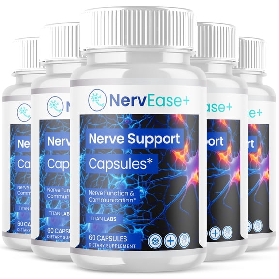 NervEase Advanced Nerve Support Supplement Pills All Natural Ingredients Nerv Ease 300 Capsules
