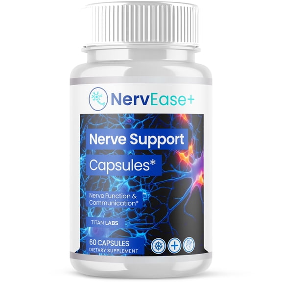 NervEase Advanced Nerve Support Supplement Pills All Natural Ingredients Nerv Ease 60 Capsules