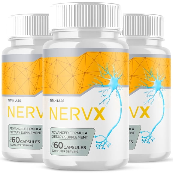 NervX Advanced Nerve Support Supplement Pills All Natural Ingredients Nerv X 180 Capsules