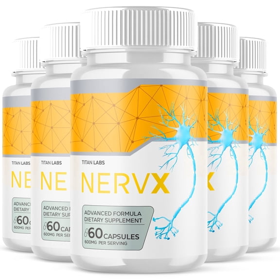 NervX Advanced Nerve Support Supplement Pills All Natural Ingredients Nerv X 300 Capsules