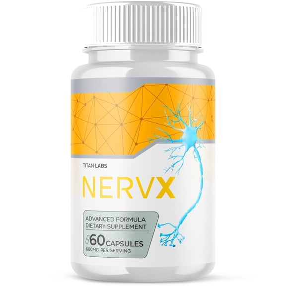 NervX Advanced Nerve Support Supplement Pills All Natural Ingredients Nerv X 60 Capsules