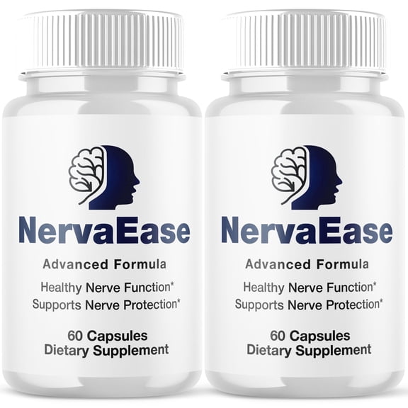 NervaEase Advanced Nerve Health Support Pills Natural Vitamin Supplement Nerva Ease 120 Capsules