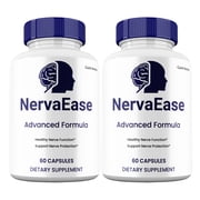 NervaEase Capsules, Advanced Maximum Strength Pills Cognitive and Brain, Nerva Ease Supplement for Clarity and Focus 2 Pack