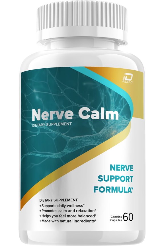 Nerve Calm Capsules  NerveCalm All Natural Glycogen Support, 1 Pack, 60 Capsules