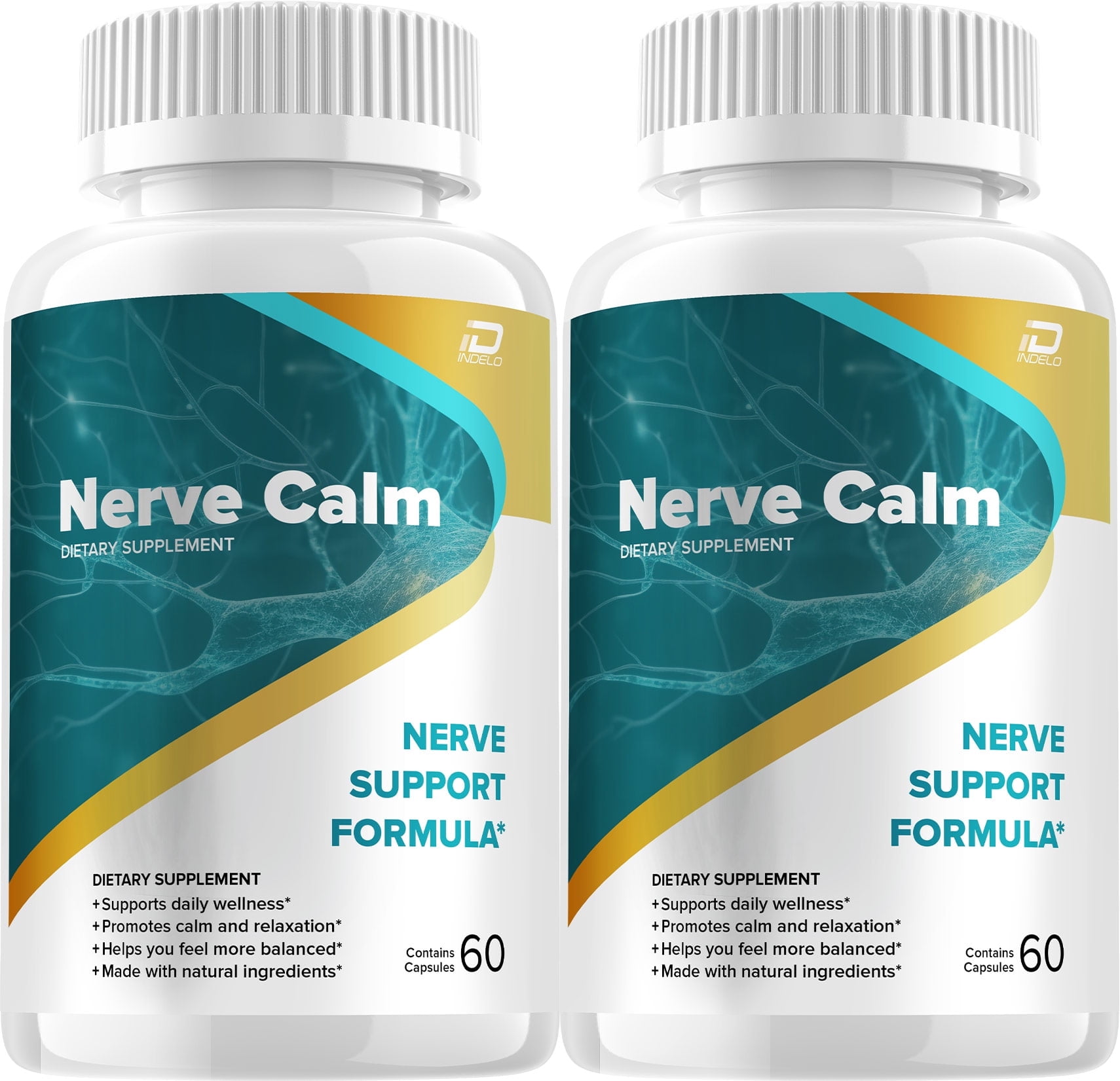 Nerve Calm Capsules &ndash; NerveCalm All Natural Glycogen Support, 2 Pack, 120 Capsules
