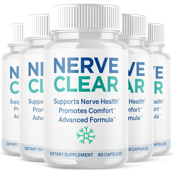 Nerve Clear Advanced Nerve Health Support Pills Natural Vitamin Supplement NerveClear 300 Capsules