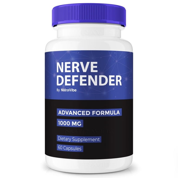 Nerve Defender – Natural Daily Support Blend for Nerves, Memory & Focus |NerveDefender Easy-to-Take Capsules (60 Capsules)