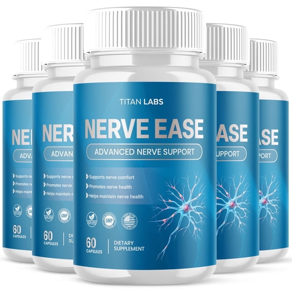 Nerve Ease Advanced Nerve Support Supplement Pills All Natural Ingredients NerveEase 300 Capsules