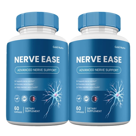 Nerve Ease Capsules, Advanced Maximum Strength NerveEase Brain Pills(2 Pack)