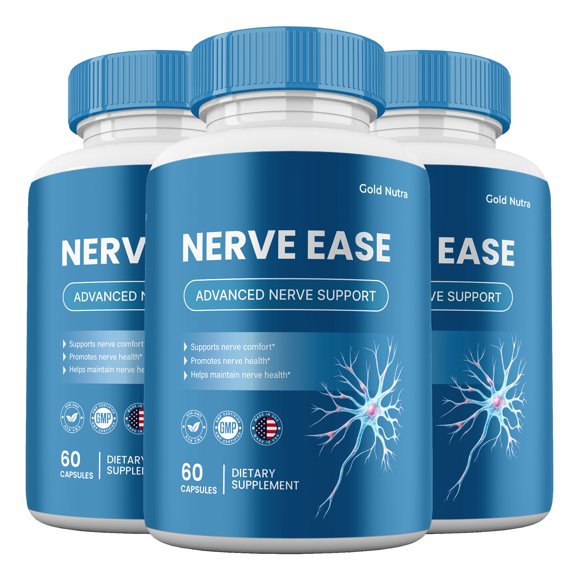 Nerve Ease Capsules, Advanced Maximum Strength NerveEase Brain Pills(3 Pack)