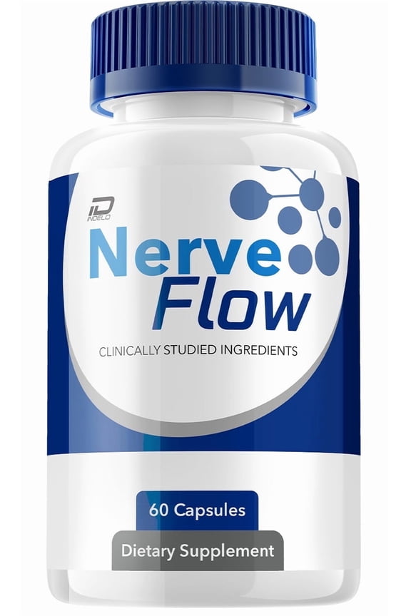 Nerve Flow Capsules  NerveFlow All Natural Glycogen Support, 1 Pack, 60 Capsules