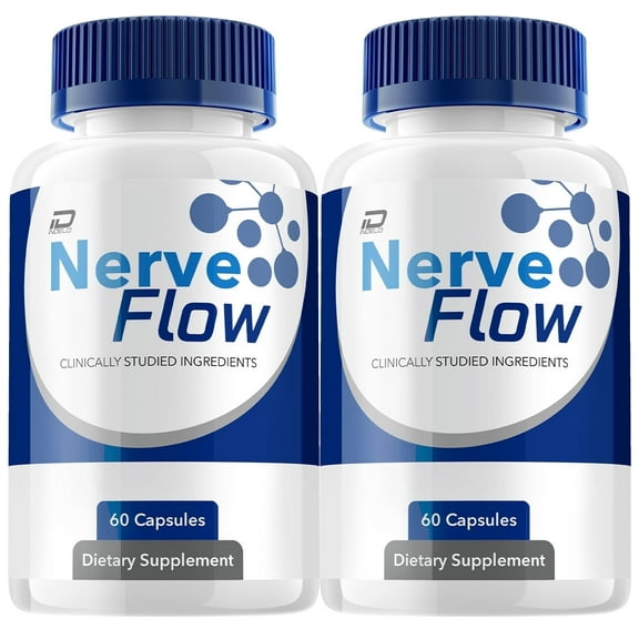 Nerve Flow Capsules – NerveFlow All Natural Glycogen Support, 2 Pack, 120 Capsules