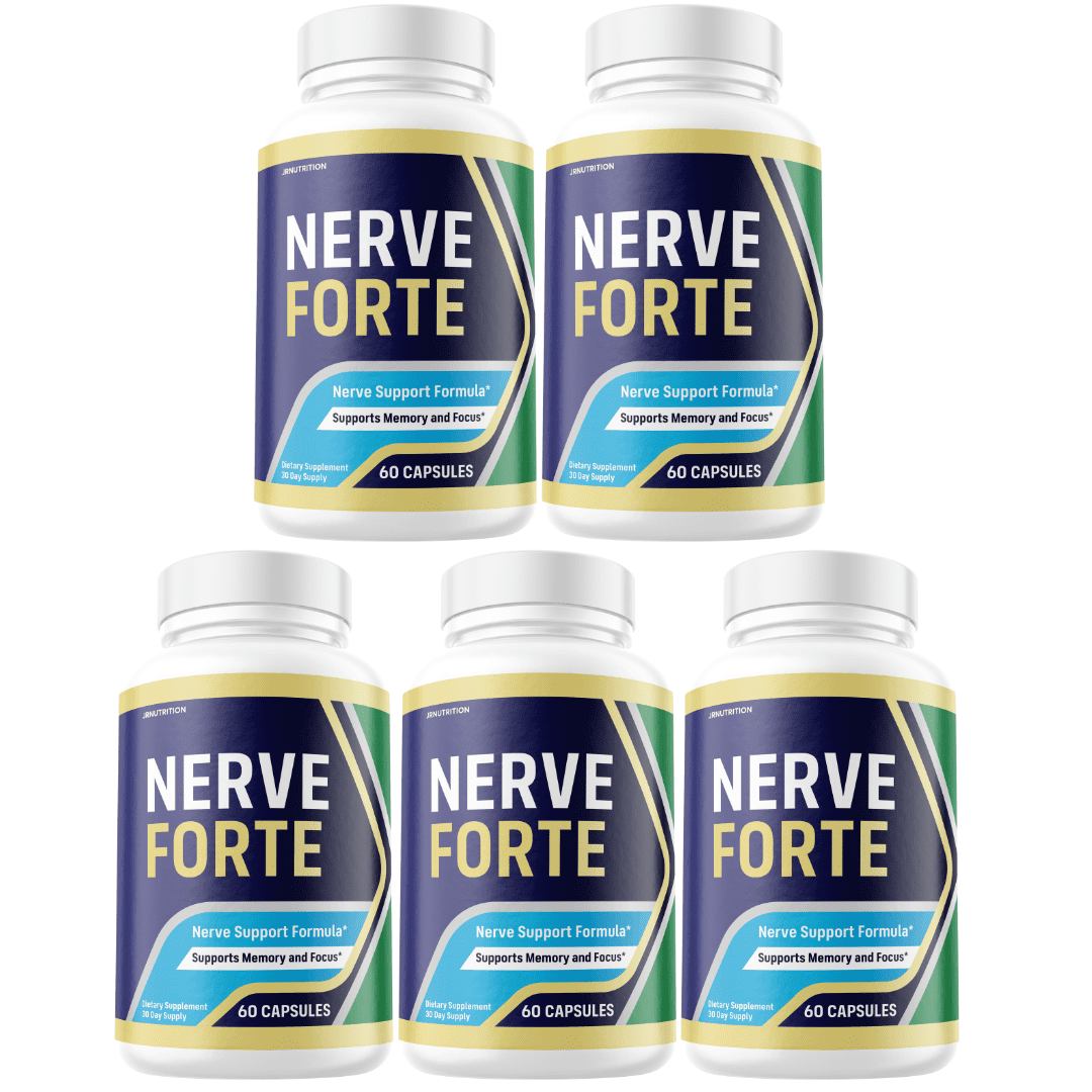 Nerve Forte Capsules for Nerve Health and Discomfort Relief - 5 Bottles ...