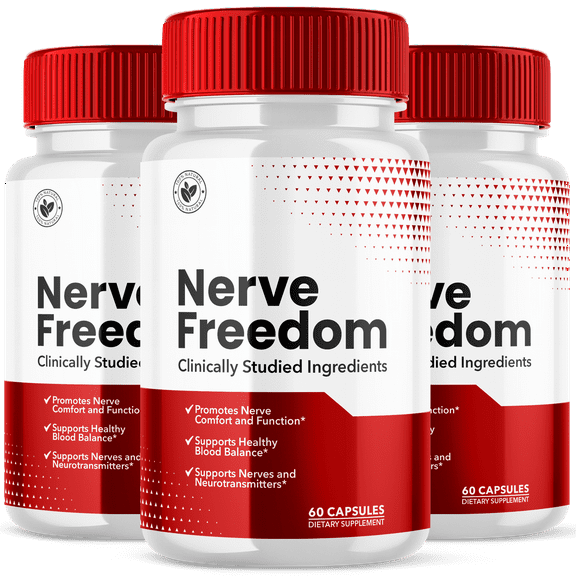 Nerve Freedom Advanced Formula Nerve Support Pills Max Strength Vitamin 180 Capsules