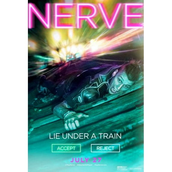 Nerve Movie Poster 24x36 Art Poster 24x36 Unframed, Age: Adults, Rectangle Z Posters