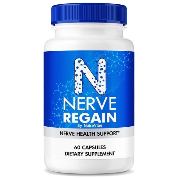 Nerve Regain Advanced NerveRegain Formula with a Natural Blend to Help Support Nerve Health, Comfort & Everyday Mobility | Just Take 2 Easy-to-Swallow Pills Daily (60 Capsules)