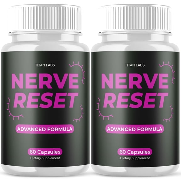 Nerve Reset Advanced Nerve Support Supplement Pills All Natural Ingredients NerveReset 120 Capsules