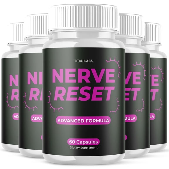 Nerve Reset Advanced Nerve Support Supplement Pills All Natural Ingredients NerveReset 300 Capsules