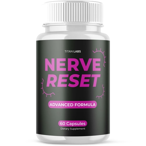 Nerve Reset Advanced Nerve Support Supplement Pills All Natural Ingredients NerveReset 60 Capsules