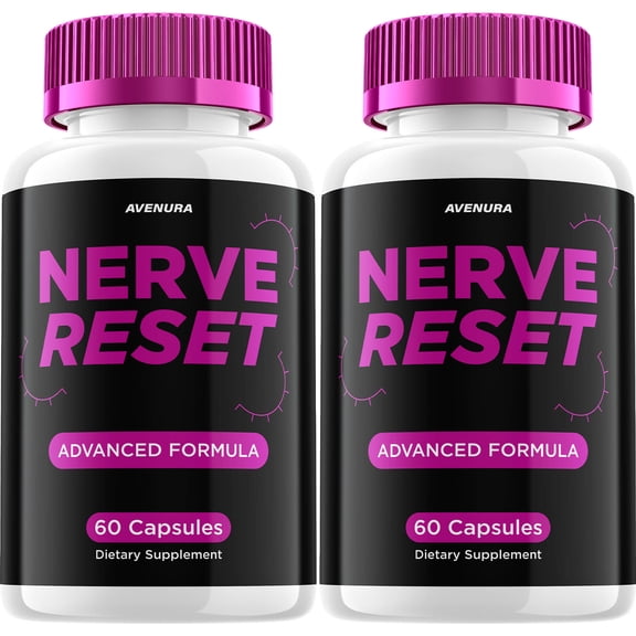 Nerve Reset Capsules  NerveReset Advanced Formula Natural Blend Extra Strength , 2 Pack, 120 Capsules