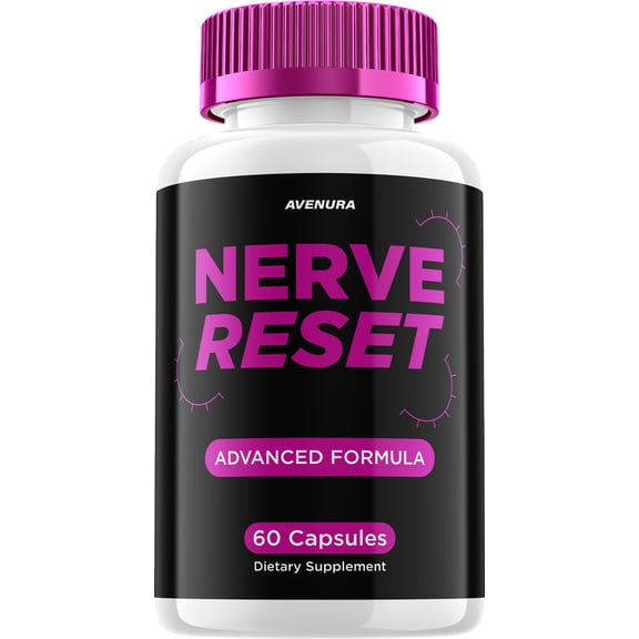 Nerve Reset Capsules NerveReset Advanced FormulaNatural Blend Extra Strength , 1 Pack, 60 Capsules