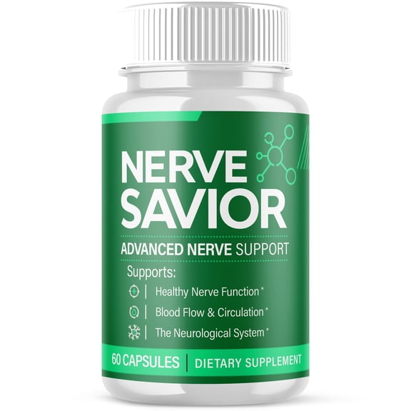 Nerve Savior Advanced Nerve Health Support Pills Natural Vitamin Supplement NerveSavior 60 Capsules