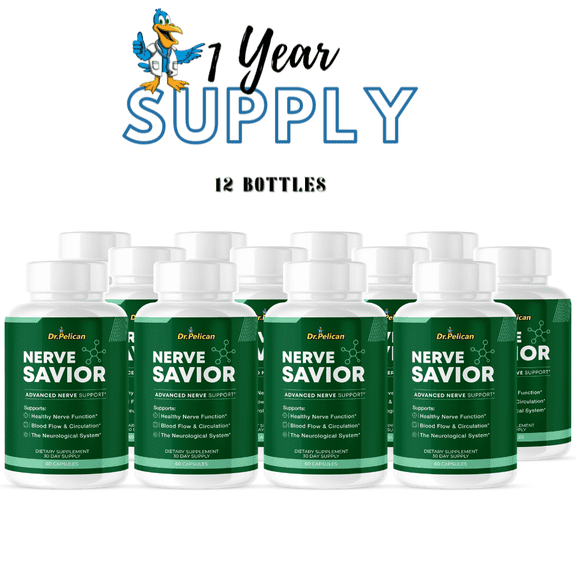 Nerve Savior- Brain Support- 12 Bottles- 720 Capsules