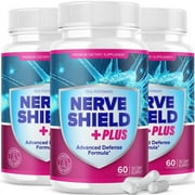 Nerve Shield Plus Advanced Support Nerve Formula, Dietary Supplement (3 Pack - 180 Capsules)