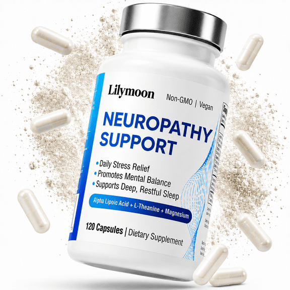 Lilymoon Nerve Support Complex Capsules for Mental Balance, 120 Count