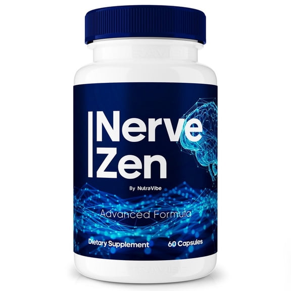 Nerve Zen Natural Daily Support Blend for Nerves, Memory & Focus | NerveZen Easy-to-Take Capsules (60 Capsules)