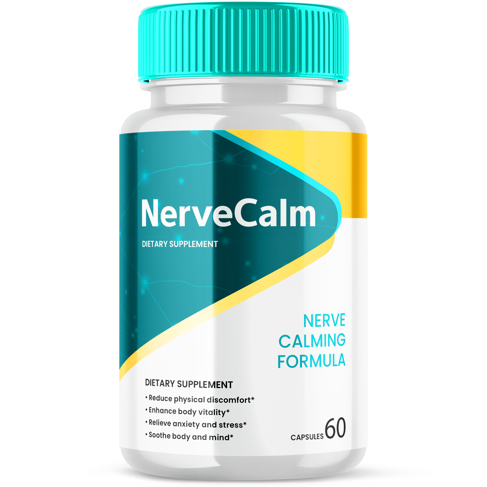 NerveCalm bottle on light background