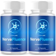 NerveFluence Advanced Nerve Support Supplement Pills All Natural Ingredients Nerve Fluence 120 Capsules