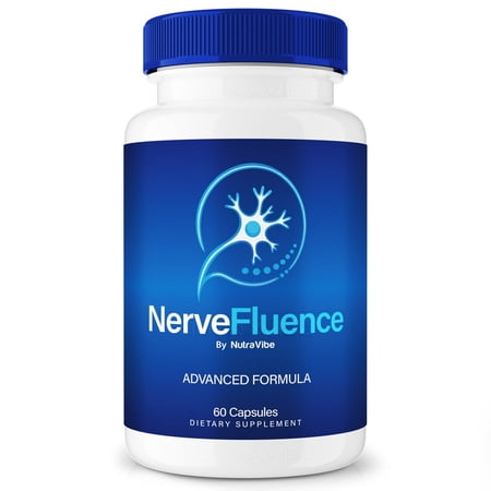 NerveFluence – Natural Daily Support Blend for Nerves, Memory & Focus |Nerve Fluence Easy-to-Take Capsules (60 Capsules)
